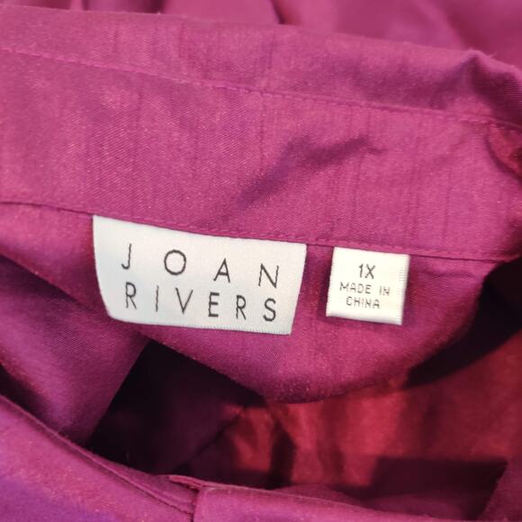 Joan Rivers Tunic w/ Pockets Button Up Long - Picture 8 of 9